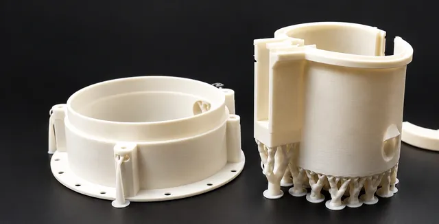 Pièces de prototype imprimées en 3D pour un robot de préparation de plats cuisinés